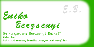 eniko berzsenyi business card